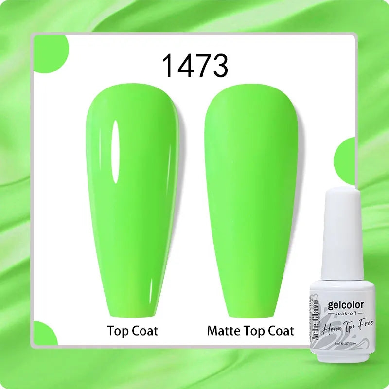 Arte Clavo HEMA TPO White Bottle 180 Colors Series Semi-permanent Gel Qme 1473