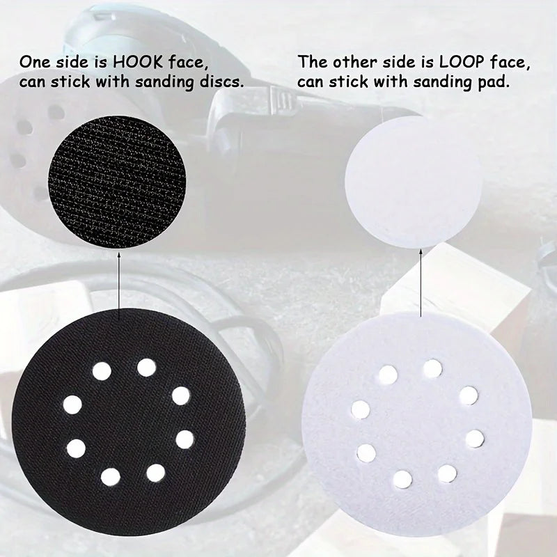 1/2/5 Soft Density Interface Pads 5 8 Hook & Loop Sponge Pads - Suitable for Track Sander, Automotive Woodworking Polishing Qme