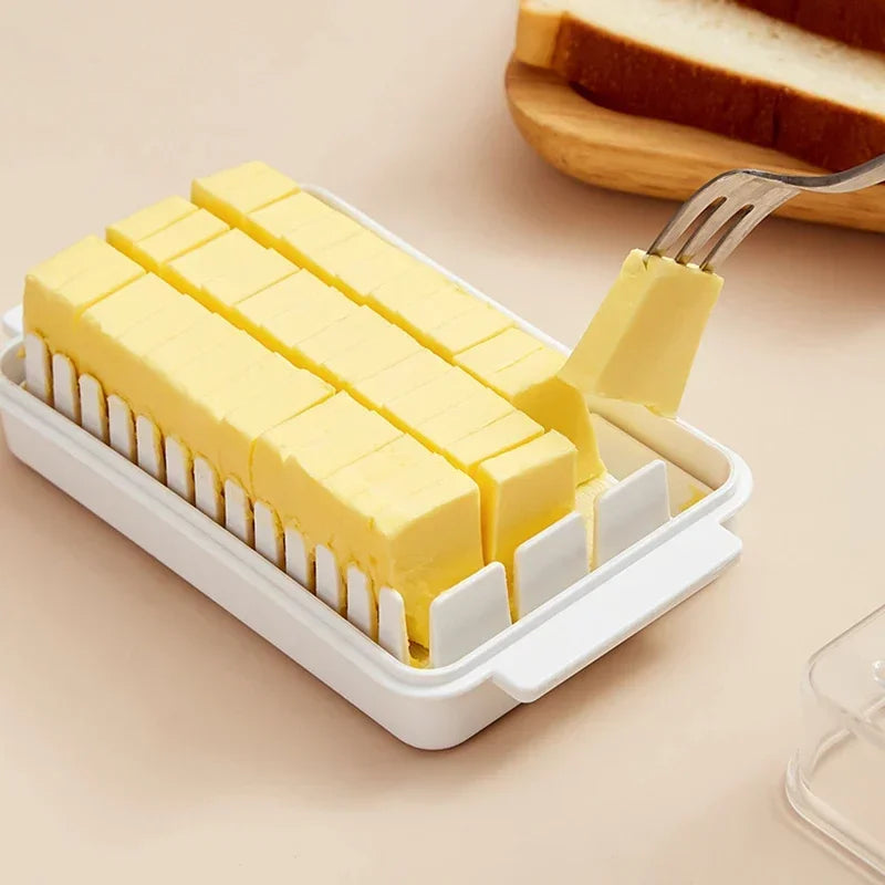 Butter Slicing Box Auxiliary Slicing Cheese Board Covered Butter Cutter Storage Storage Box Cheese Cheese Slicing Storage Box Qme