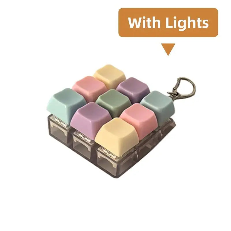 LED Light-up Decompression 9 Keyboard Key Toy Adults Antistress Toys Qme A3