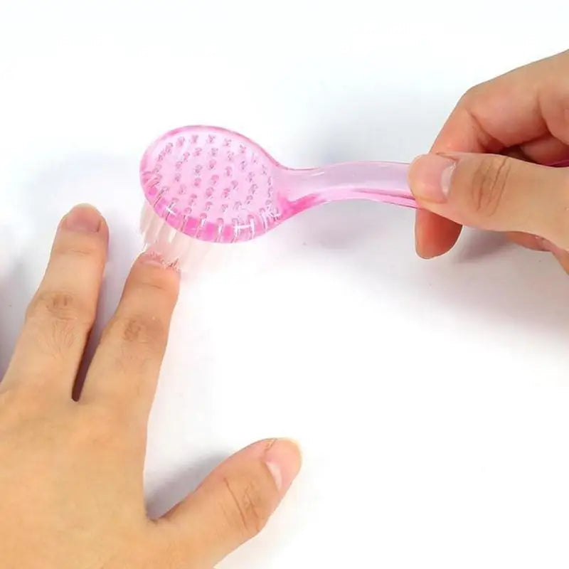 Soft Nail Brush Dust Cleaning Fingernails Handle Fingernail Manicure Qme