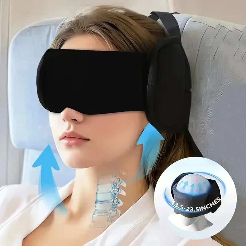 Flights Travel Pillows Pure Memory Neck Pillow Eye Mask Comfortable Qme