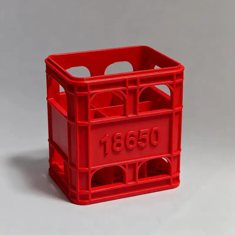 3D Printed Battery Storage Box DIY Beer Crate No. 5 Aa No. 7 Aaa 18650 Battery Stackable Storage Basket Storage Box Qme A11