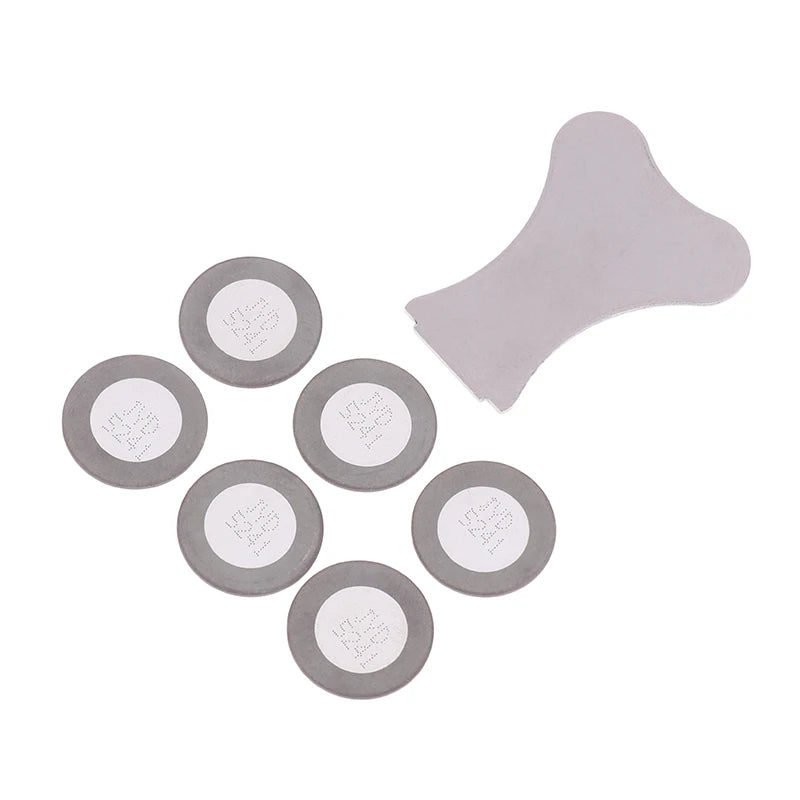 20mm Fogger Ultrasonic Ceramic Disc Sheet Atomizer Humidifier Accessories Replacement Ceramic Disk For Fog Making Machine Tool Qme 6pcs with key