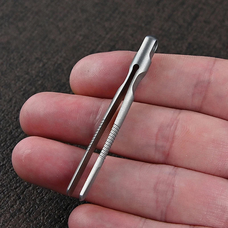 Mini Titanium Tweezers Small TC4 Alloy Clip Portable Nipper EDC Qme
