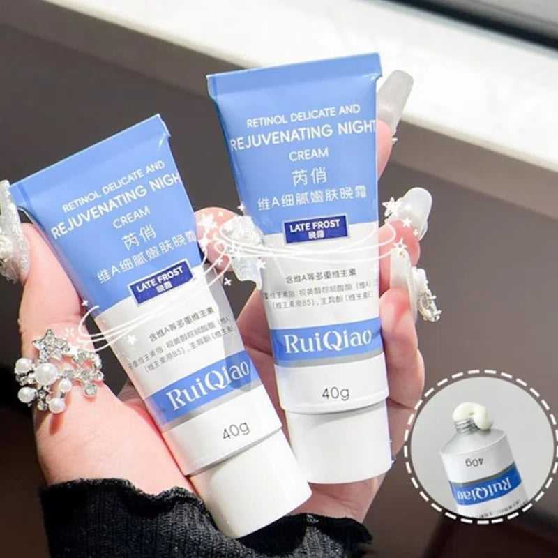 Vitamin Nourishing Night Cream Retinol E Reduce Fine Lines Wrinkles Qme
