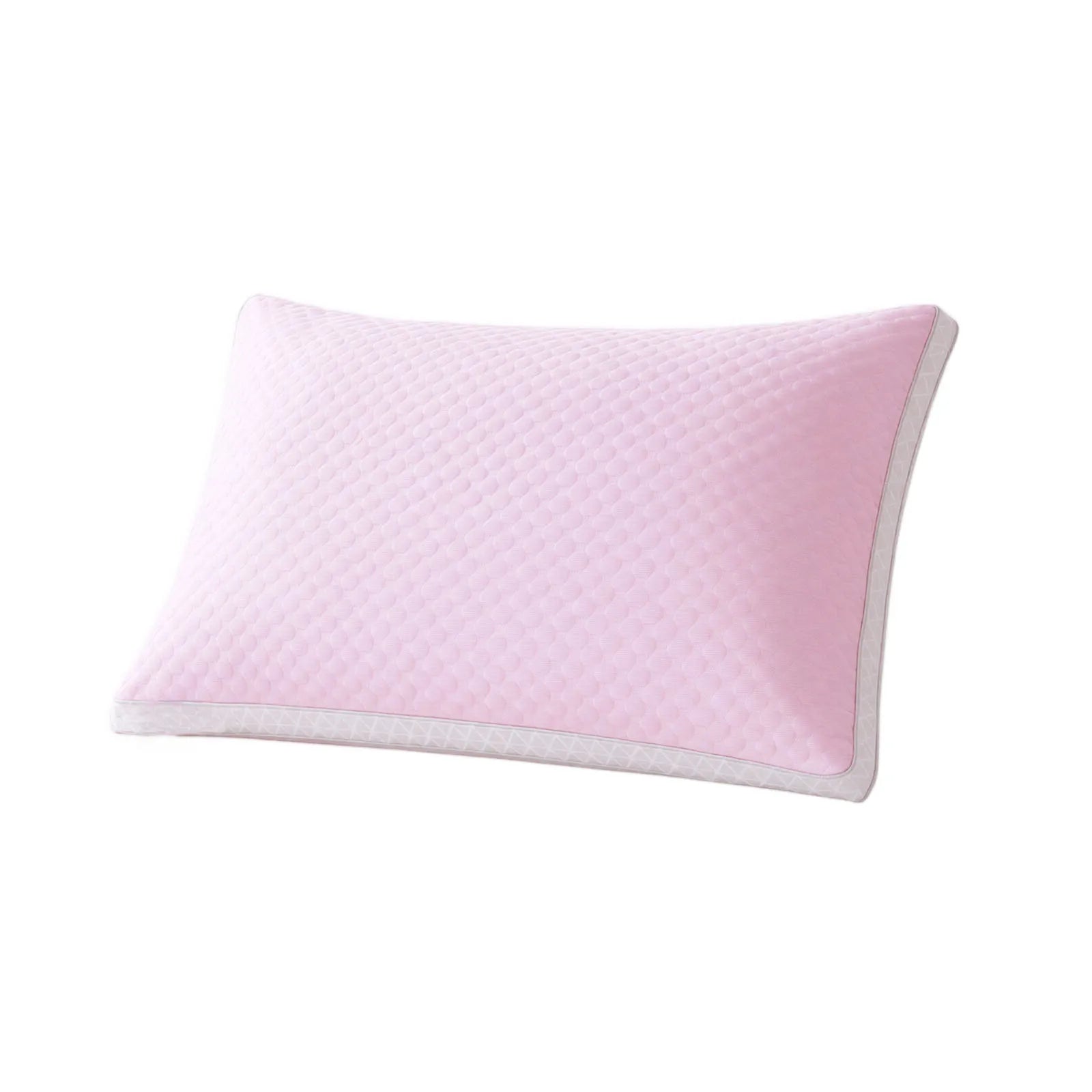 Ice Beans Massage Pillow Breathable Cervical Neck Support Washable Non-collapsible Pillow Core for Home Hotel and Dormitory Qme Pink one size