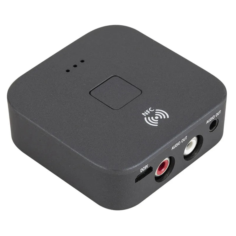 USB5.0 Bluetooth Audio Receiver NFC Car Bluetooth Speaker Amplifier Headset Wireless Adapter Supports Dual Audio Qme