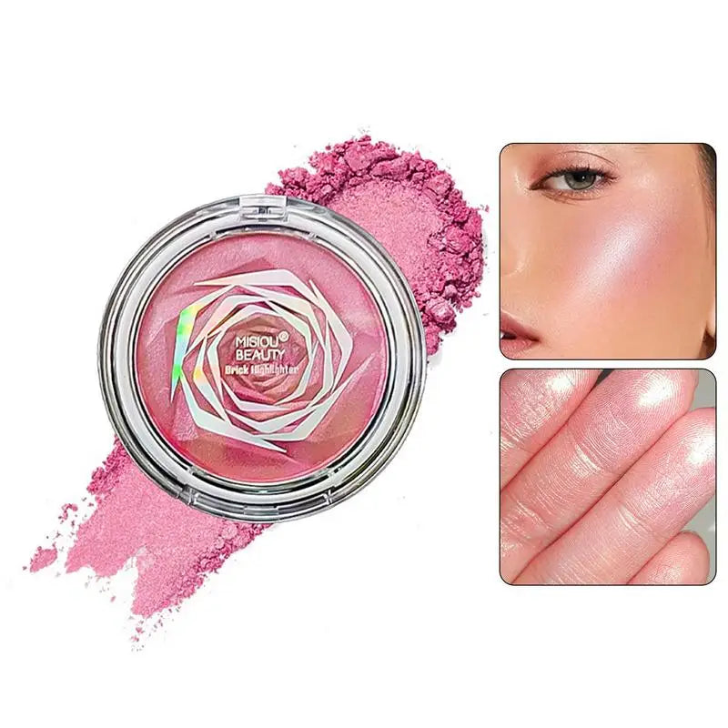 Rose Diamond Gloss Powder Highlighter Stick Glitter Illuminator Qme
