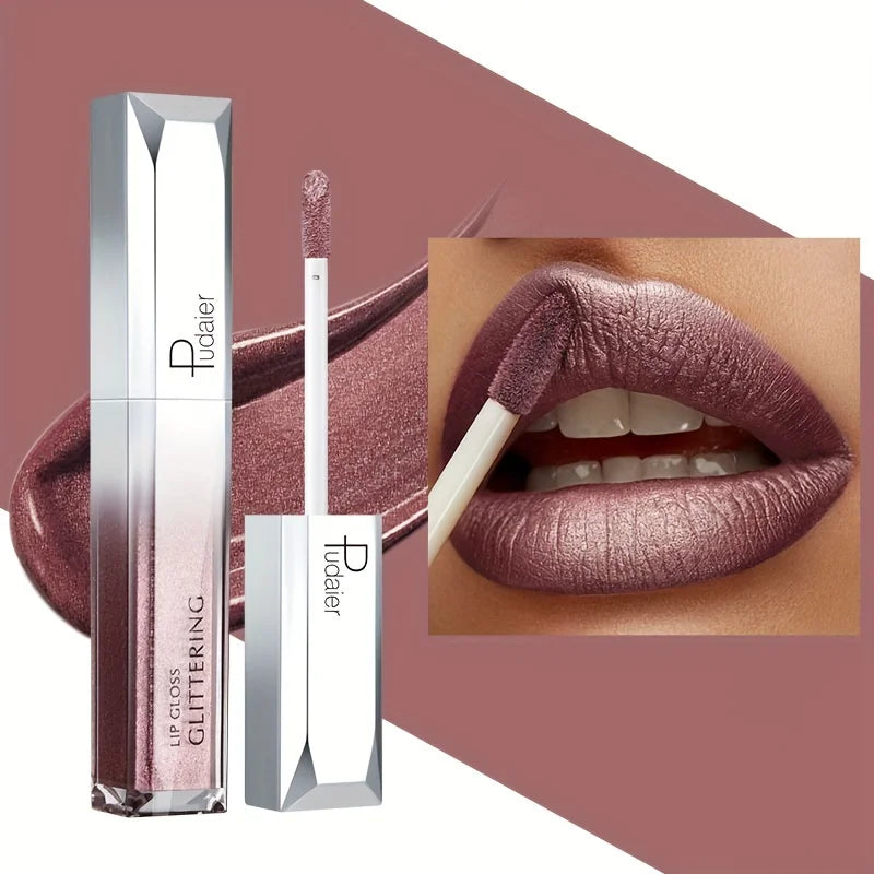 Luxurious Golden Bar Lipstick Long-lasting Matte Velvet Finish Qme 17