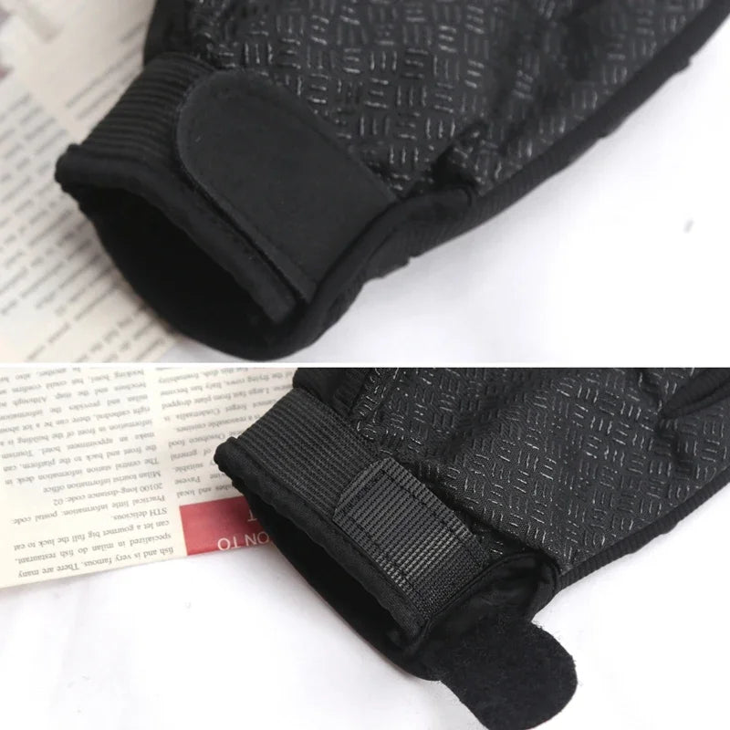 Men Riding Fingerless Gloves Non-slip Half Finger Tactical Gloves for Motorcycle Cycling Hiking Hunting Outdoor Sports Mittens Qme