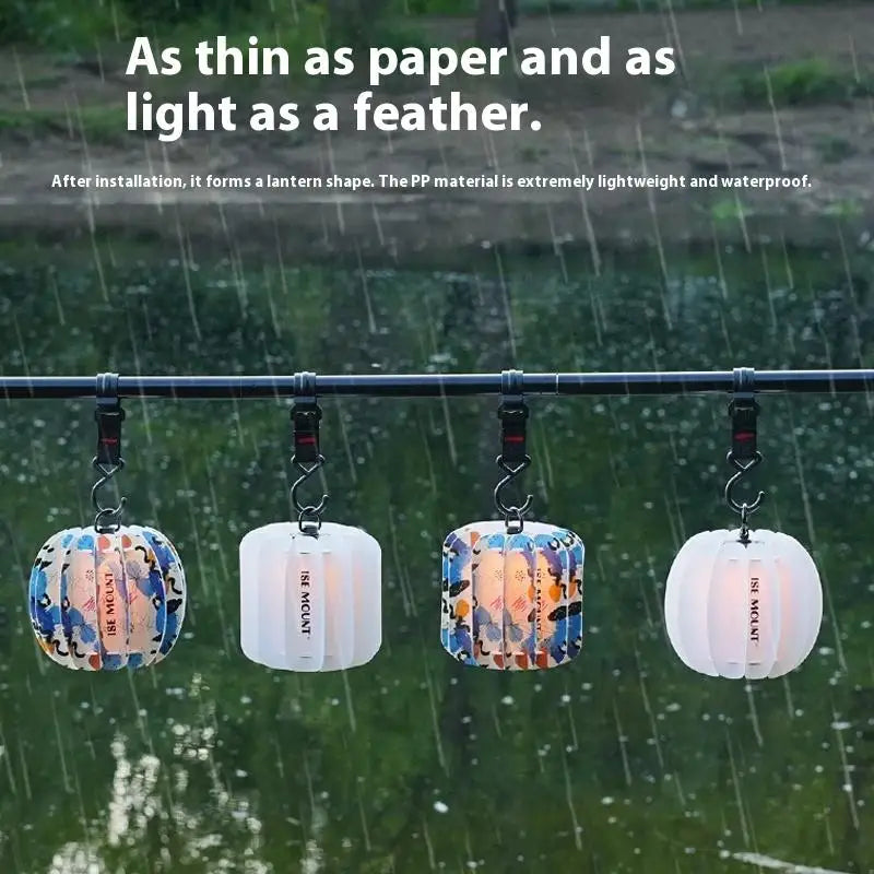 Lampshade Waterproof Camping Lamp Cover Atmosphere Lantern Shade Qme
