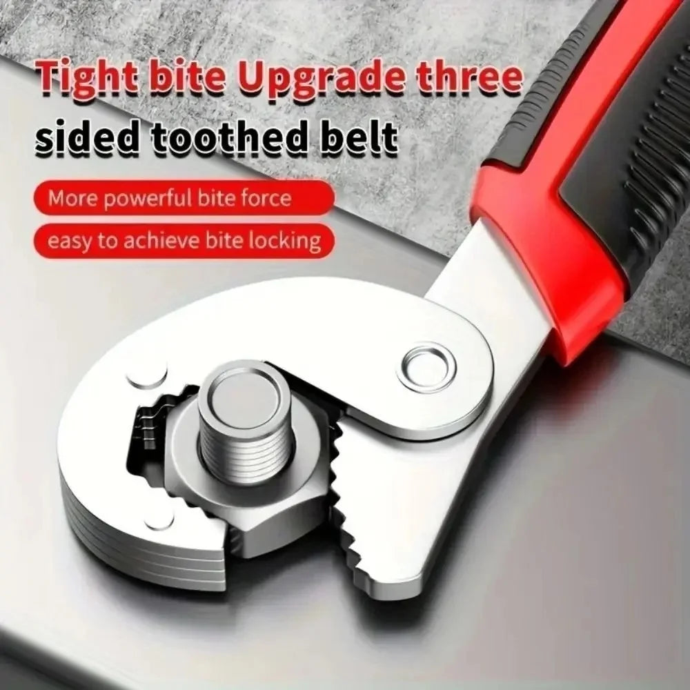 1PC 280MM Universal Portable Wrench Tool Multifunctional Double-Ended Pipe Wrench Adjustable Ratchet Spanner Hand Repair Tools Qme