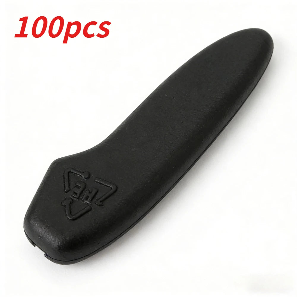50/100pcs Kitchen Knives Tip Cover Extended Knife Point Protector Plastic Clear Protective Cover Knives Tips Guard Case Qme black 100pcs