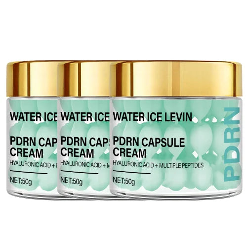 Regenerative PDRN Capsule Cream with Hyaluronic Acid & Peptides for Anti-Aging, Firming & Brightening. Qme WHITE 50g