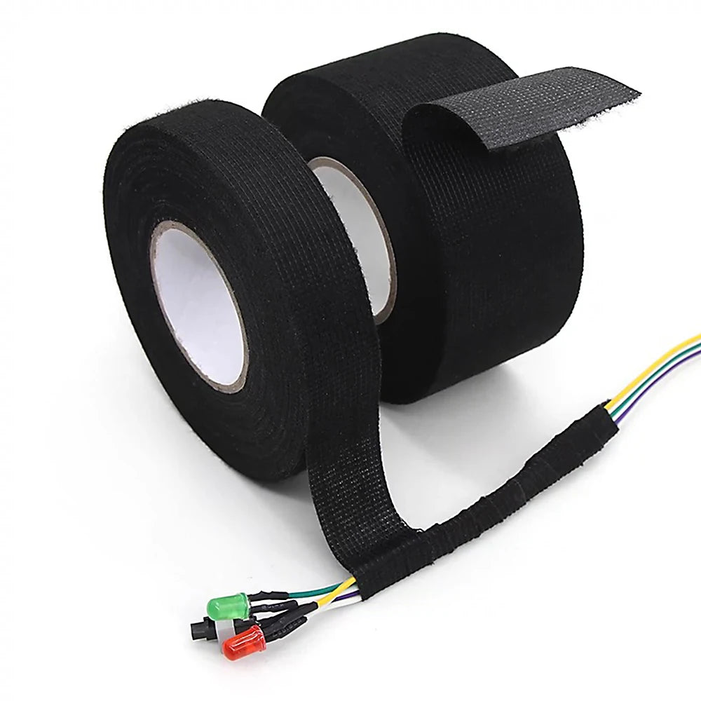 Automotive Cloth Tape Electrical Insulating Fabric Tapes Heat Resistance Thermal Car Tape Waterproof Soundproof Wires Tape Qme