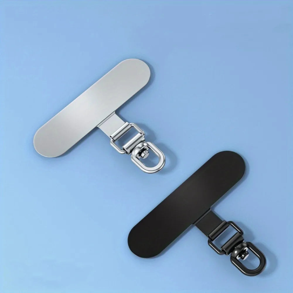 Newly Upgraded Mobile Phone Lanyard Connector, 360 ° Rotatable Stainless Steel Mobile Phone Lanyard Piece, Metal Patch Gasket Qme