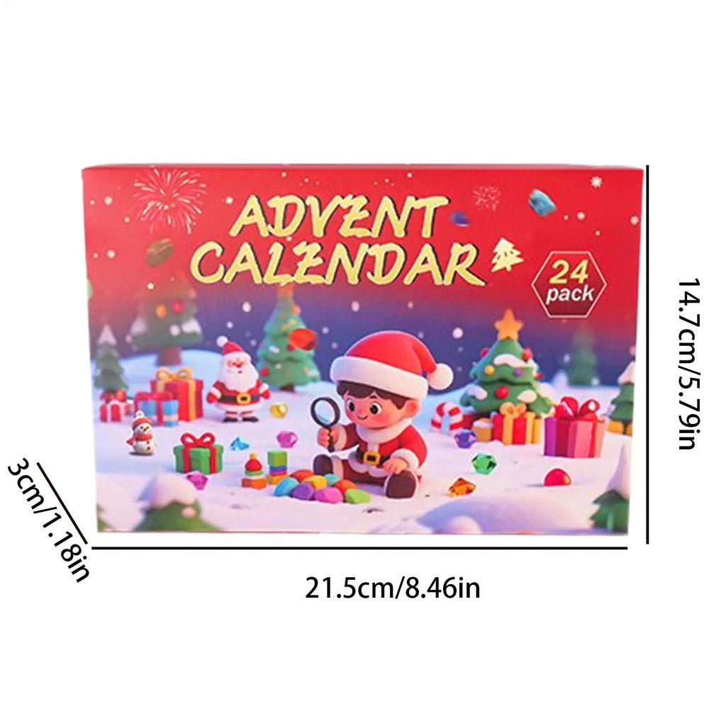 Crystal Calendar Advent 2025 24 Days Christmas Jewelry Kids Countdown Qme