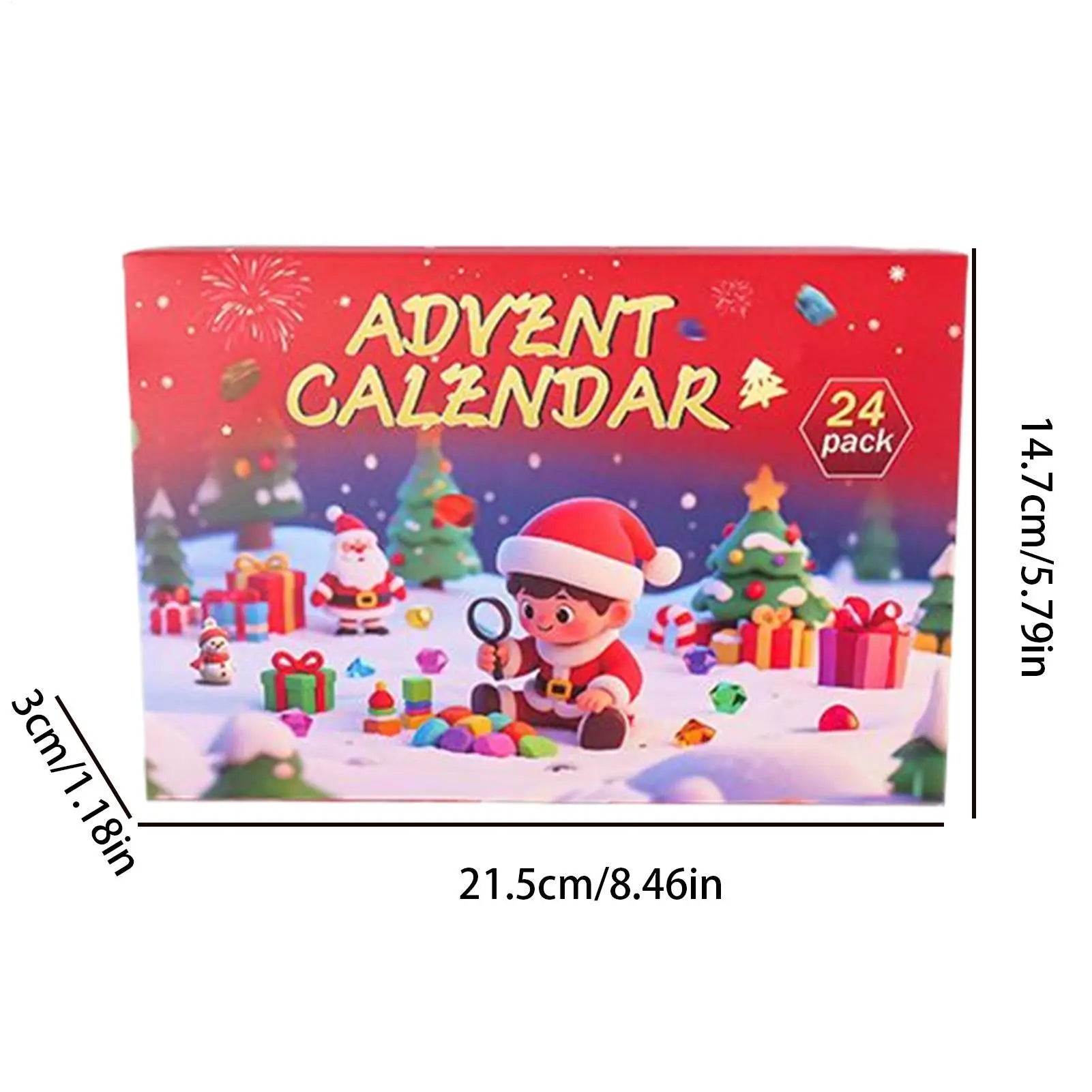 Crystal Calendar Advent 2025 24 Days Christmas Jewelry Kids Countdown Qme
