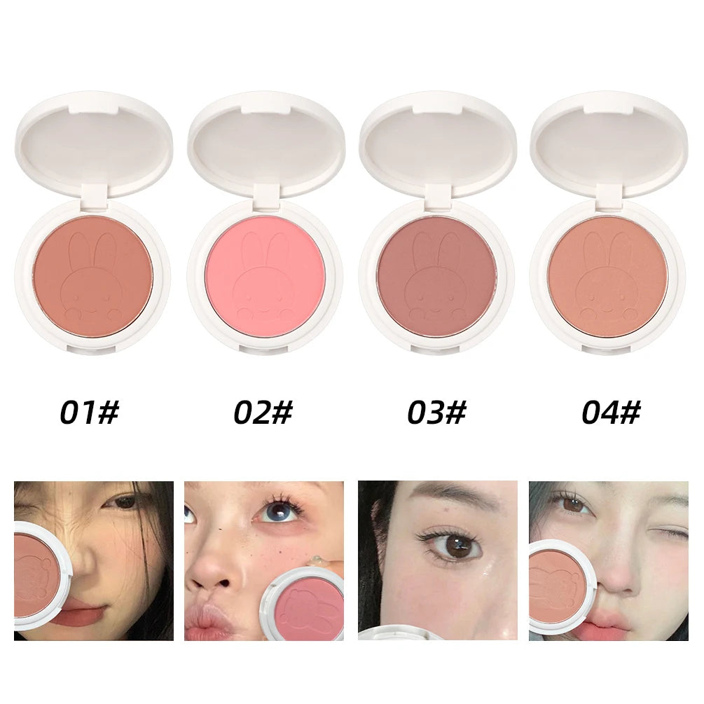 ART VALUE Natural Nude Matte Face Blusher Nourishing Peach Blush Powder Palette Rouge Cheek Tint Facial Contouring Women Makeup Qme