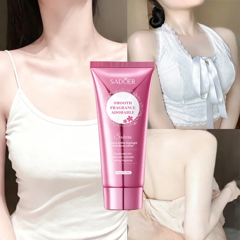 Sakura Skin Whitening Cream Dark Spots Removal Bleach Body Care Lotion Permanently Woman Beauty Moisturizing Korean Cosmetics Qme