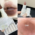 New Matte Nude Brown Lipstick Waterproof Soft Mist Lip Stain Long Lasting Lipstick Korean Cosmetics Colorful Shiny Lips Makeup Qme 04