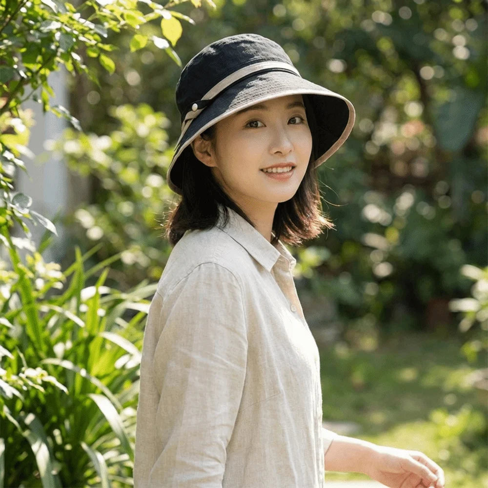 Fashion Wide Brim Face Covering Sun Hat Lightweight Foldable Bucket Caps Quick Drying Versatile Style Fisherman Hat Outdoor Qme