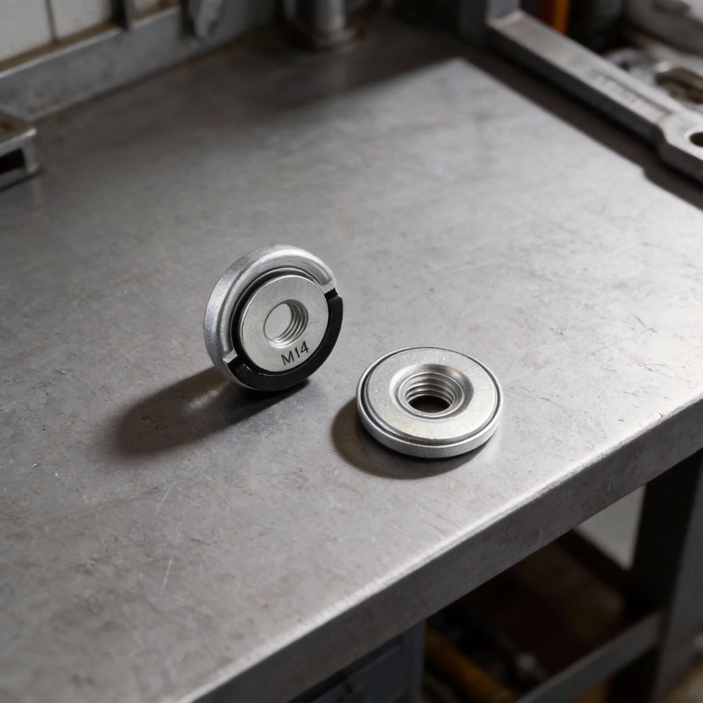 2 PCS M 14 Quick Release Nut Clamp Angle Grinder Nuts Suitable For Angle Grinder Replacment Lock Nuts Accessories 45x9.5mm Qme