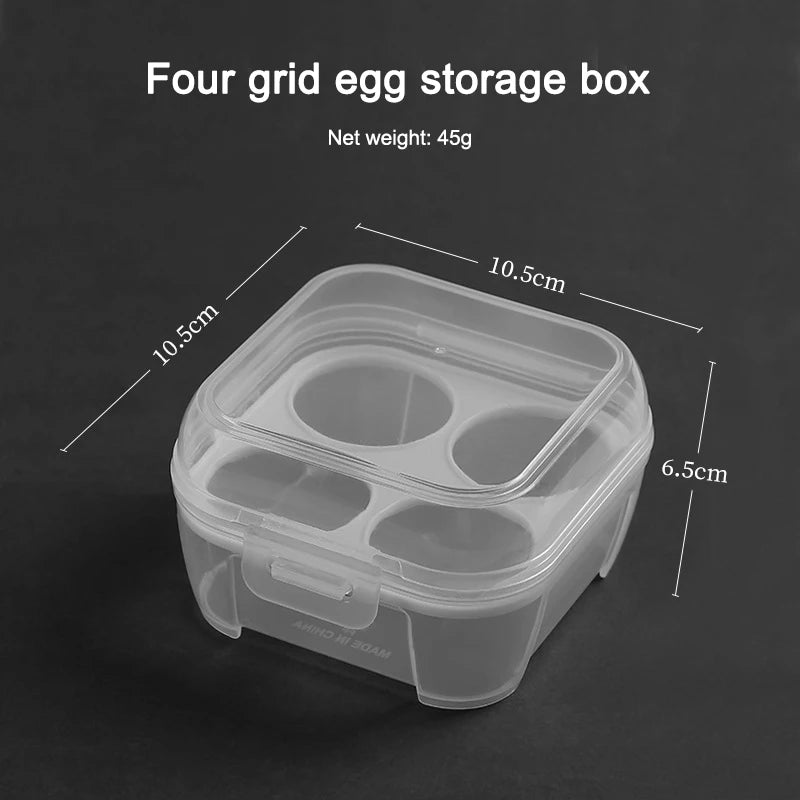 Egg Box 3 4 8 Grids Holder Container Outdoor Camping Picnic Eggs Case Qme 4 white