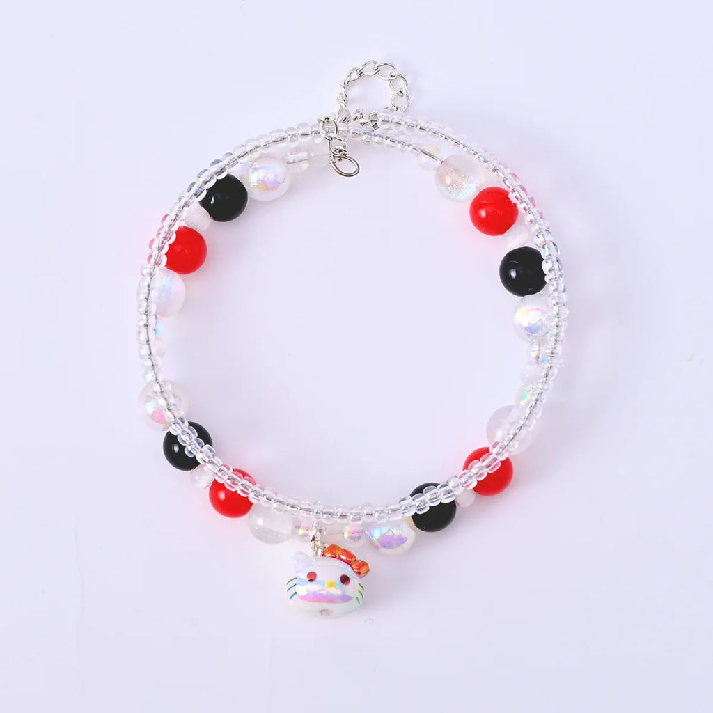 Hello Kitty Kuromi Beaded Bracelet Friend Jewelry Double-layer Rice Qme 3