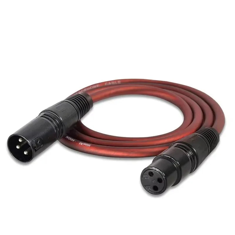 DMX Cable 1m/2m/3m/5m/10m 3-Pin Signal Connection DJ Stage Lights Accessories For LED Par Wash Moving Head Spot Lighting Qme black 3M
