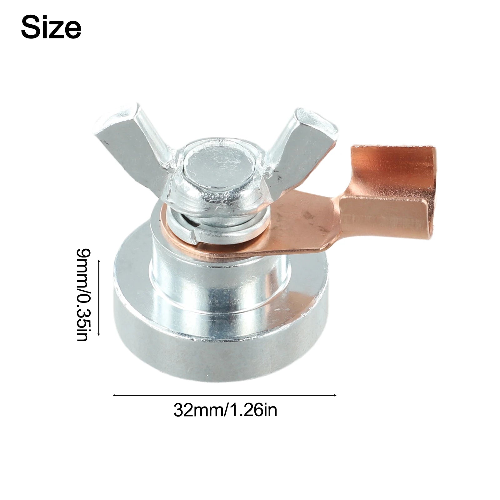 Magnetic Welding Ground Clamp Tool, Portable Magnet Welder Grounding Support For Smooth Or Curved Metal Surfaces Qme