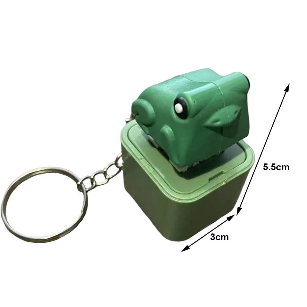 Duck Quacking Fidget Toy - Quacking Duck Keychain For Mini Quacking Duck Stress Reliever Plastic Frog Duck Keychain Qme