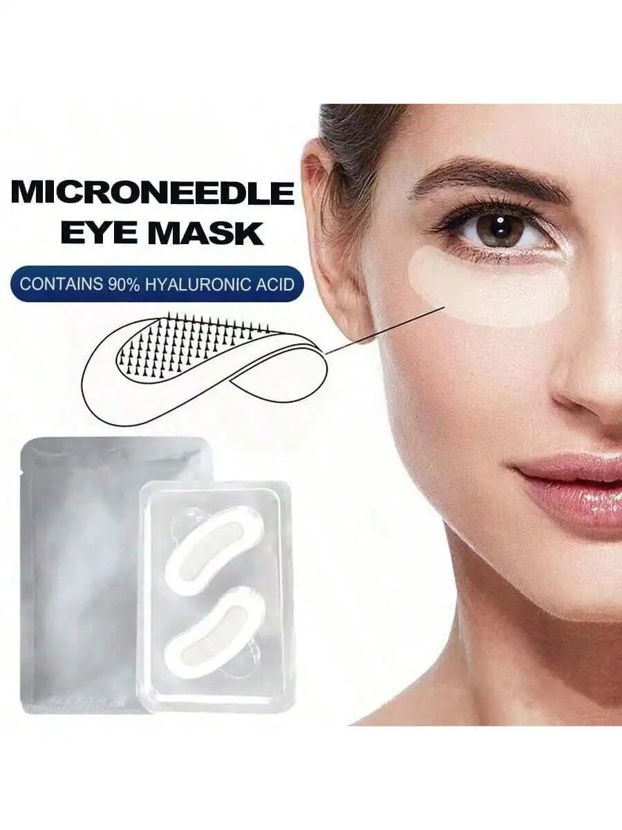 Micro-needle Eye Mask Patches Hyaluronic Acid Lift Tighten Reduce Qme
