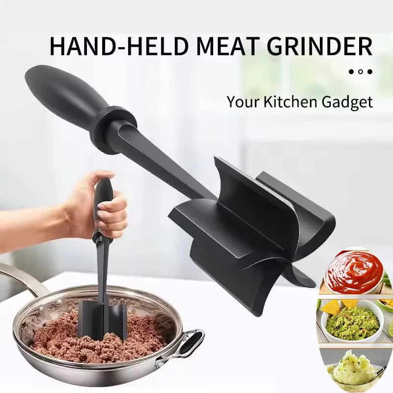 Meat Chopper Hamburger Chopper Premium Heat Resistant Masher And Smasher For Hamburger Meat Ground Beef Ground Turkey Potato Qme