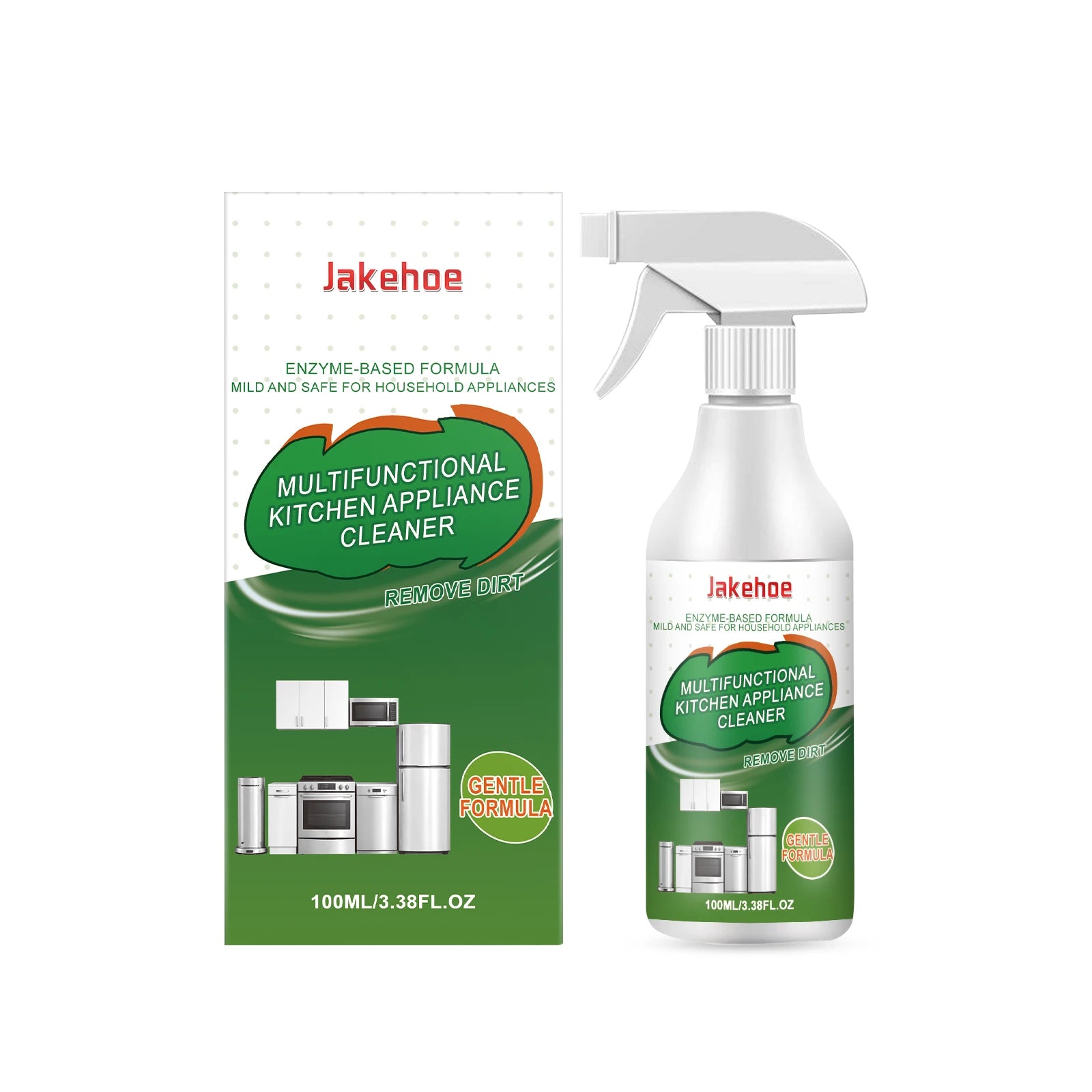 Multi Functional Degreaser Dissolve Stubborn Oil Stain Reduce Odor Restore Gloss Brightening Freshing Kitchen Appliance Cleaner Qme 100ml Boxed