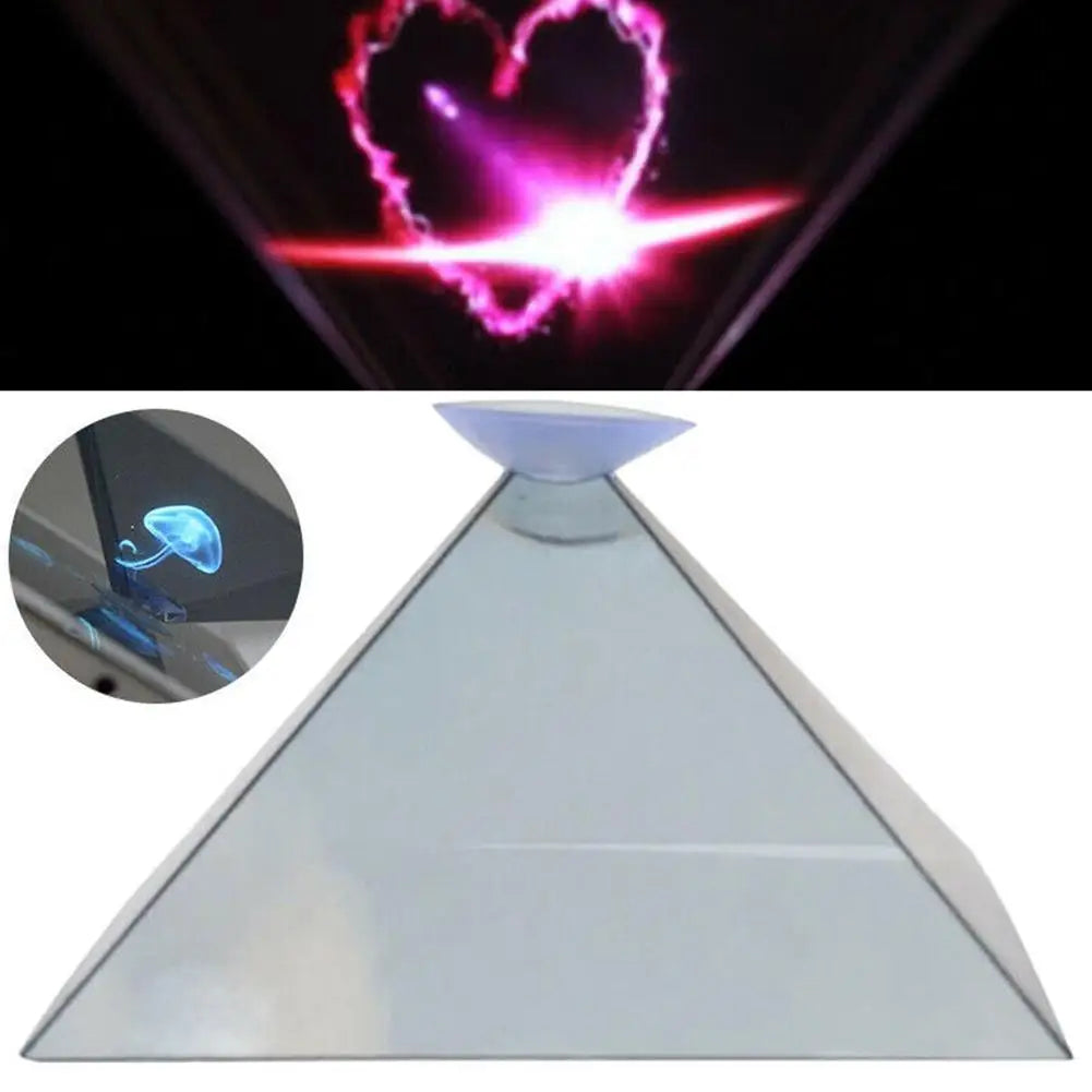 3D Holographic Mobile Phone Projector Pyramid Phone Type Tablet Display Case Display Mobile Phone For Iphone Qme