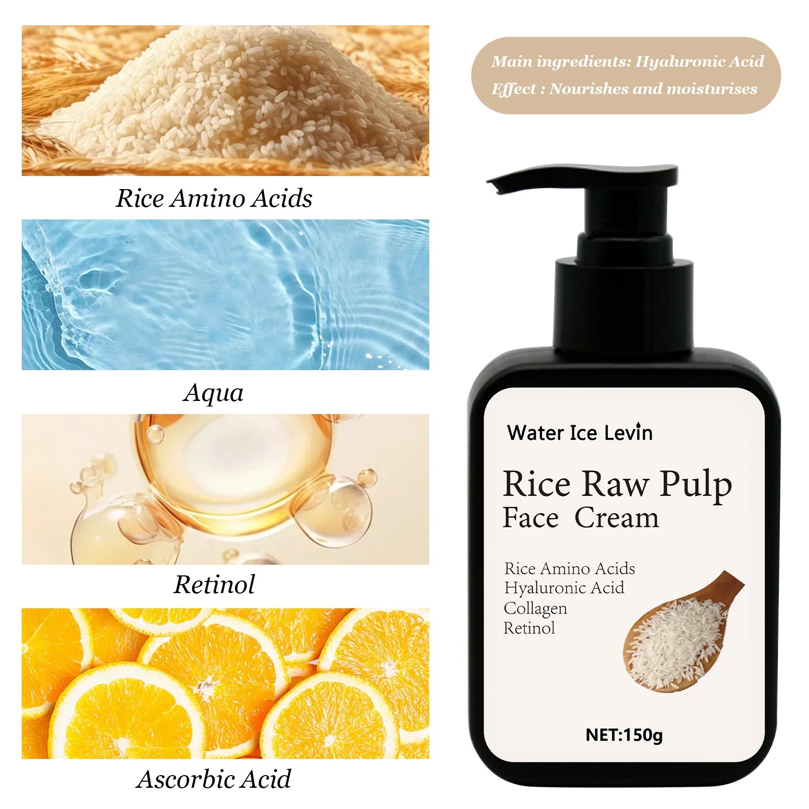 Rice Pulp Anti-freckle Cream Remove dark spots Anti-freckle Cream Collagen Lighten Pigmentation Melasma Brightening Skin Care Qme