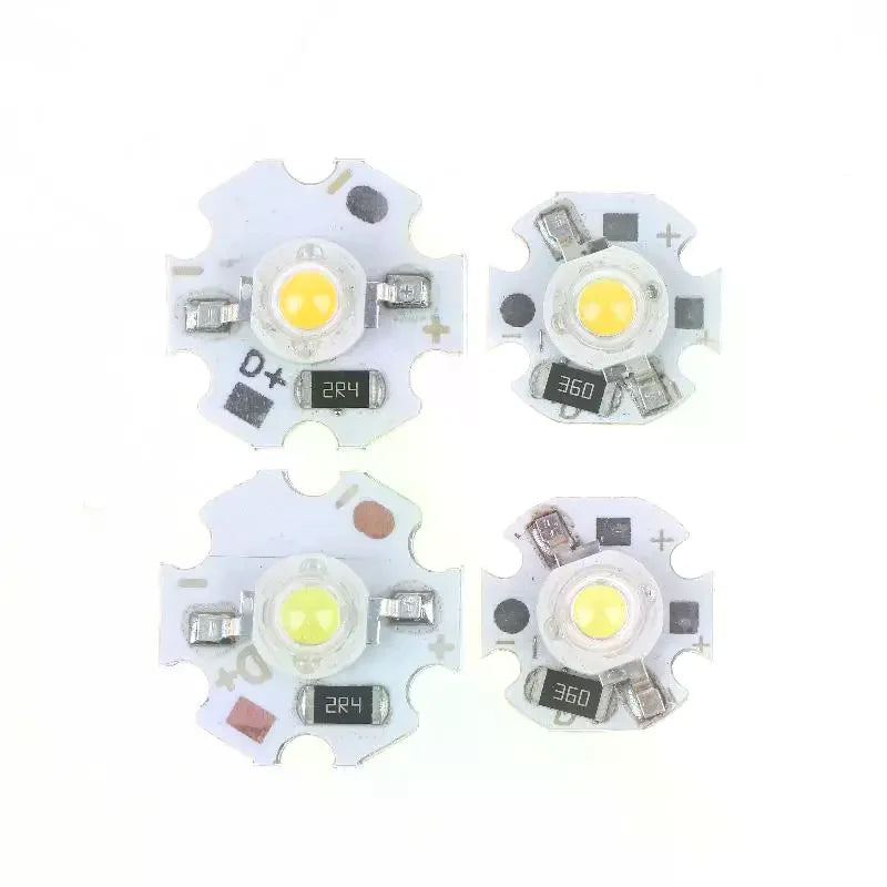 5/10Pcs 16mm 20mm LED Lamp Boards 1W 3W Single Color 5V 12V Warm Neutral White Spotlights Downlights Sunset Lights Qme