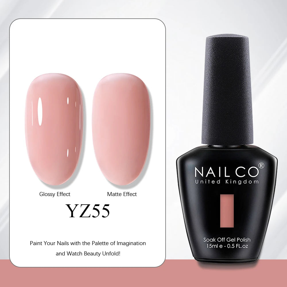 NAILCO 131 Colors Nail Gel Polish Off LED Semi Permanant Art Hybrid Qme