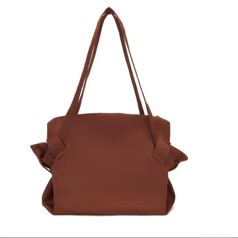 1Pcs Large Capacity Durable Lightweight Waterproof Travel Foldable Organizer Bag Tote Duffel Includes Picnic Storage Bags Qme Brown