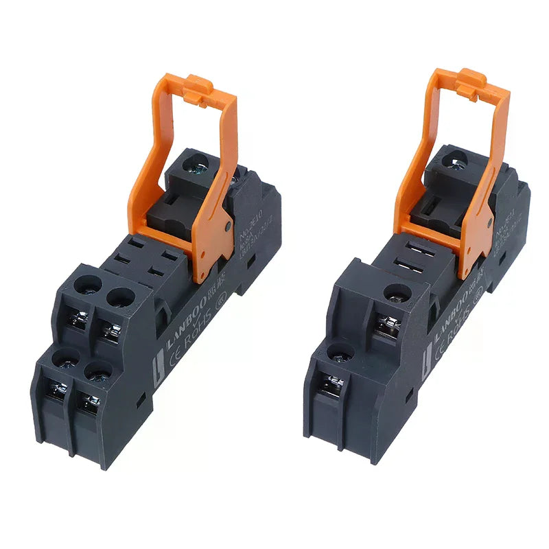 Relay Base LBJ13A Series Precision Manufacturing 5Pin 8Pin For DC12V/24V/48V AC24V/110V/220V Qme