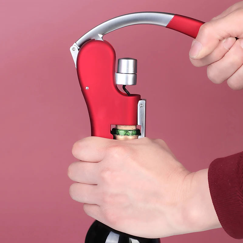Wine Corkscrew Household Cork Corkscrew Lever Push Type Wine Bottle Opener Gifts for Wine Lovers Bar Party Accessories Qme