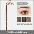 Waterproof Eyebrow Pencil Long Lasting Sweatproof No Fade Peel Off Qme 15Reddish Brown