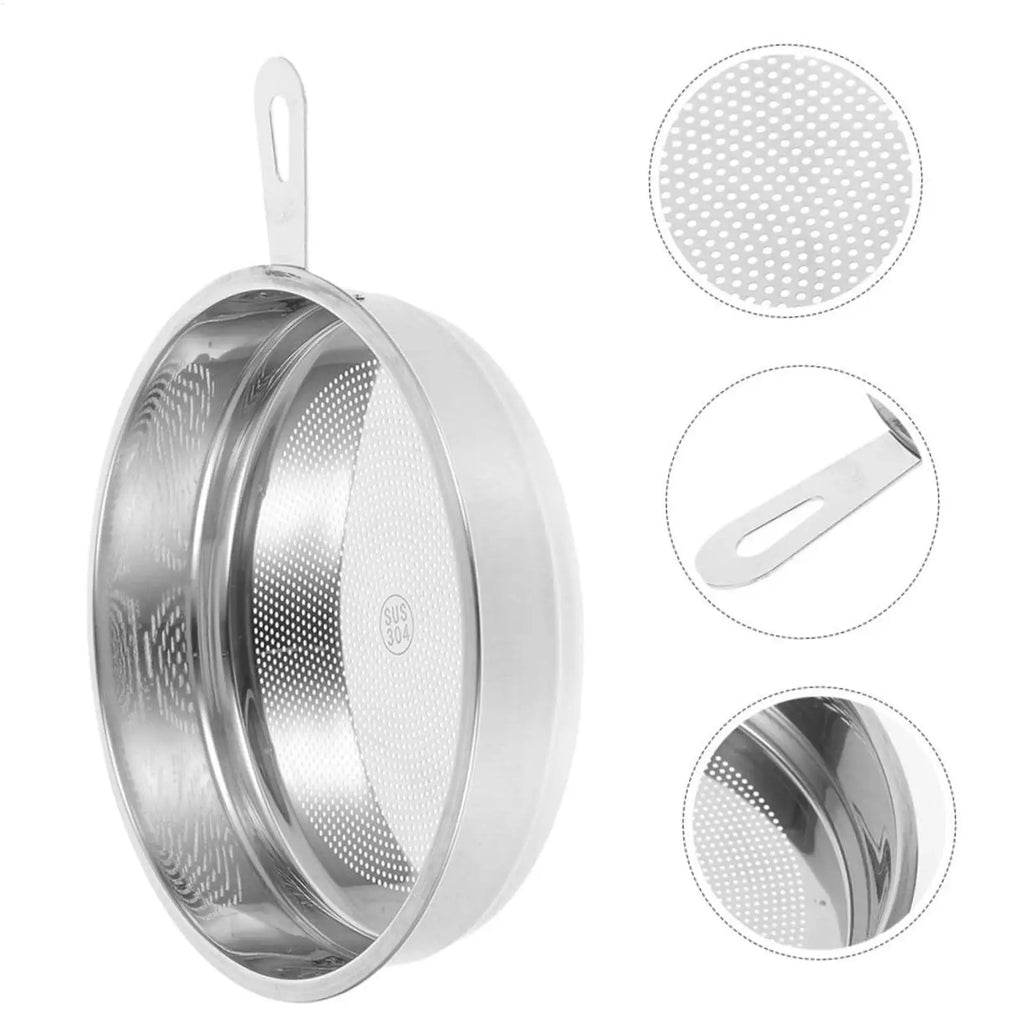 Frying Oil Filter Stainless Steel Mesh Separator Deep Fryer Kitchen Qme