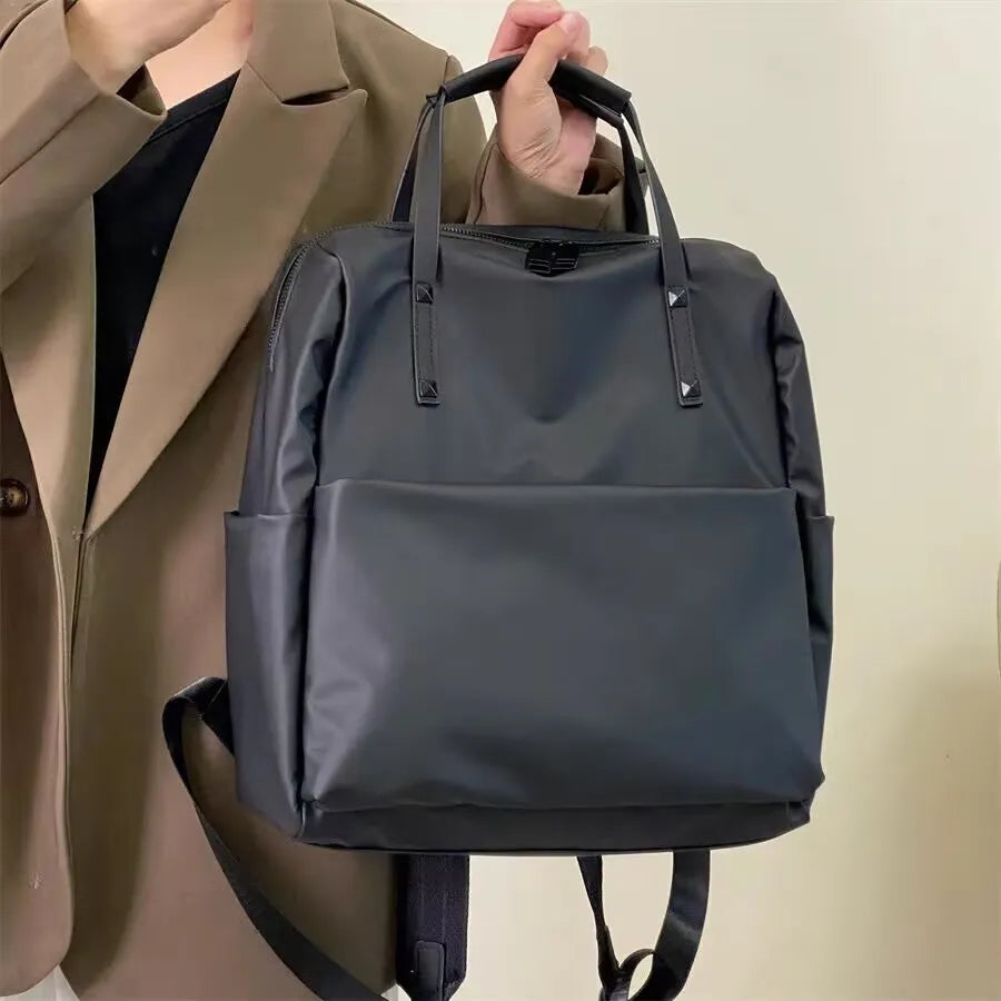 Waterproof Nylon Backpack Trendy Travel Fashionable Versatile Qme PLUS
