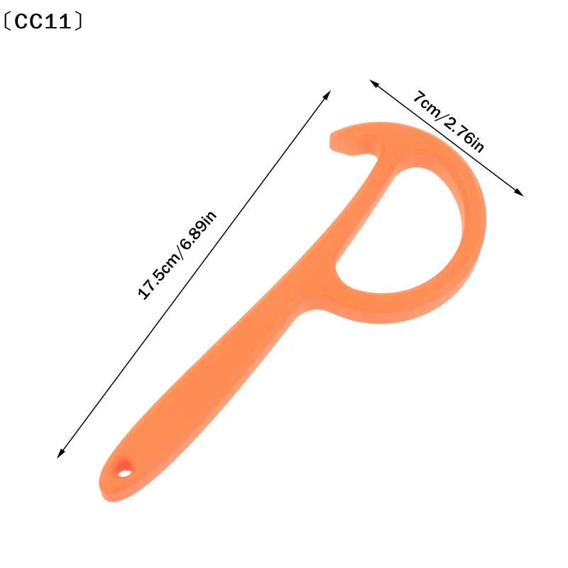 Can Opener Non-slip Handle Plastic Manual Safe Easy Grip Durable Qme
