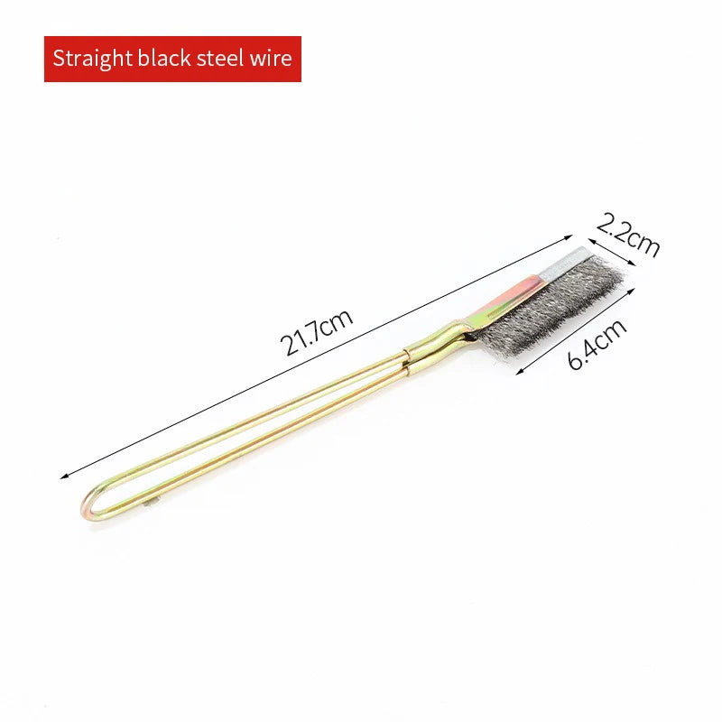 Stainless Steel Wire Brush Gap Groove Cleaning Tools Multi-function Qme Zhi Silver