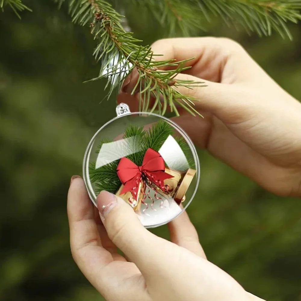 20-5PCS Christmas Filling Decorative Ball Christmas Tree Decoration Filling Pendant Christmas Home Decoration Party Accessories Qme
