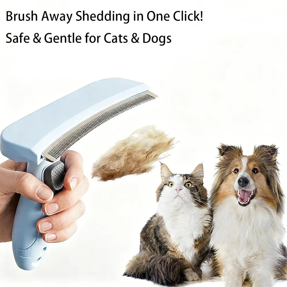 Professional Curved Pet Grooming Comb Universal Deshedding Brush Dogs Qme